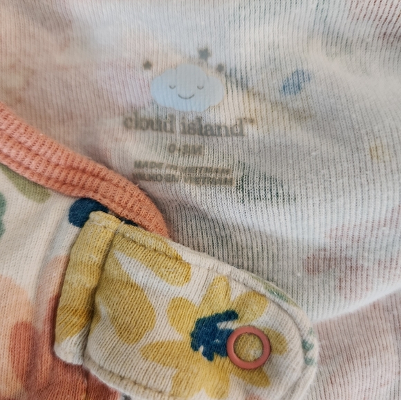 Coral and Teal Floral Sleeper Bundle - Picture 3 of 3